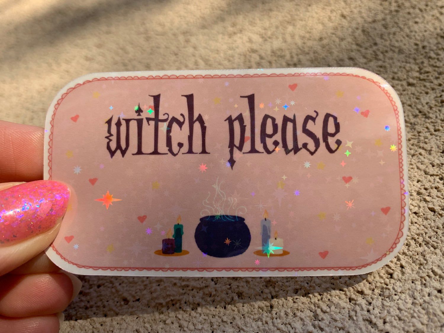 Witch Please waterproof vinyl sticker