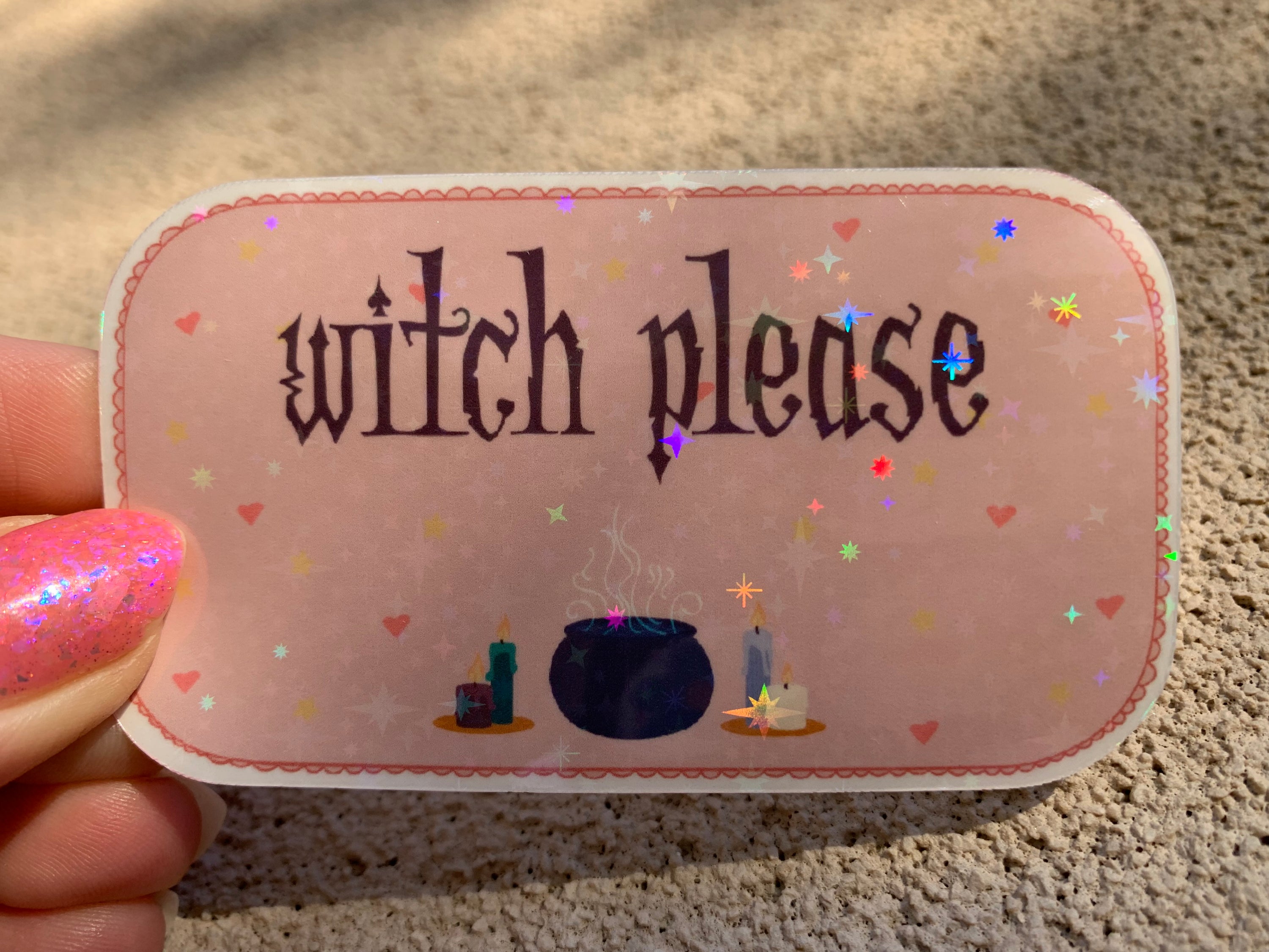 Witch Please waterproof vinyl sticker