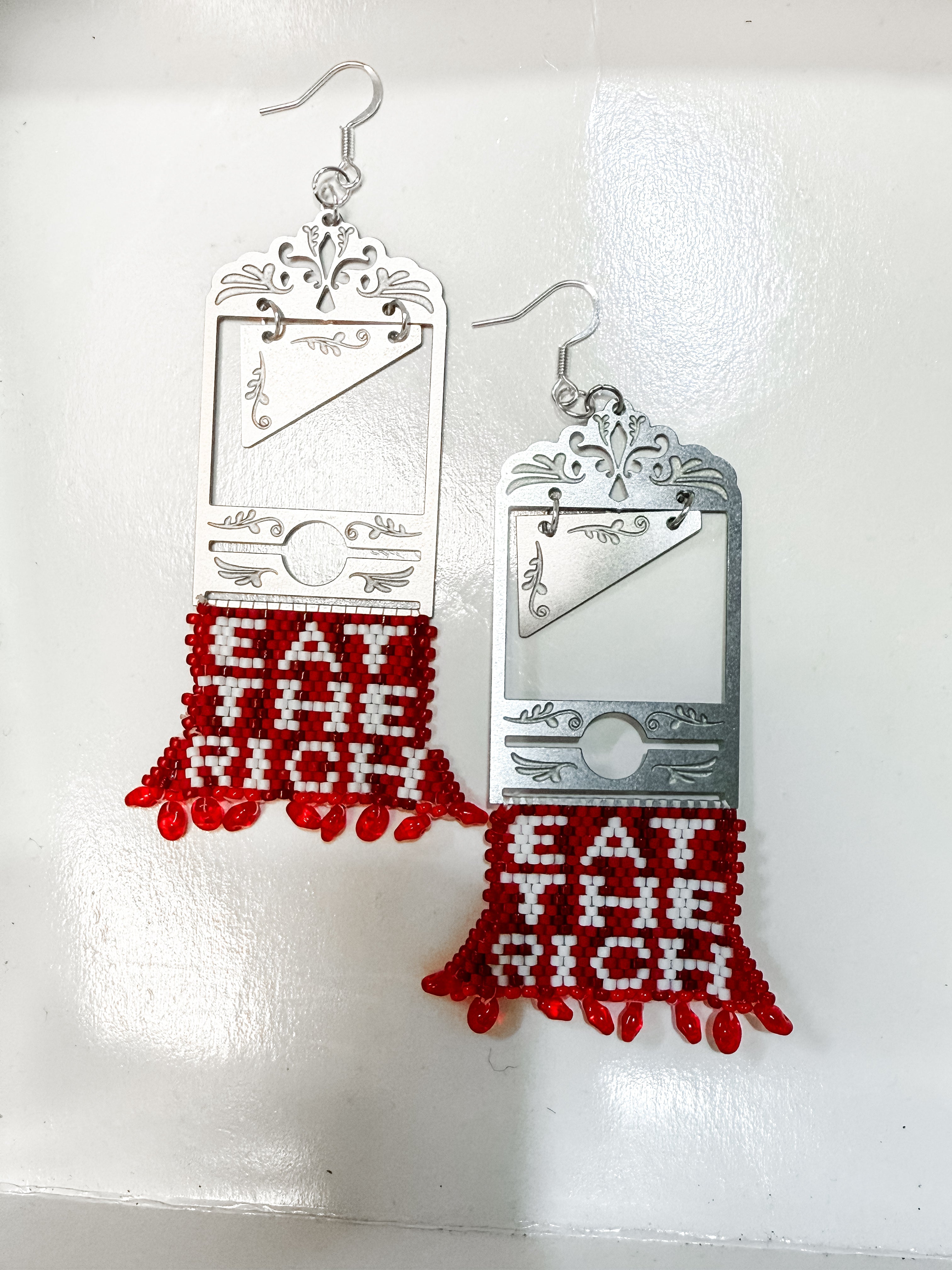 "Eat the Rich” statement Drip earrings
