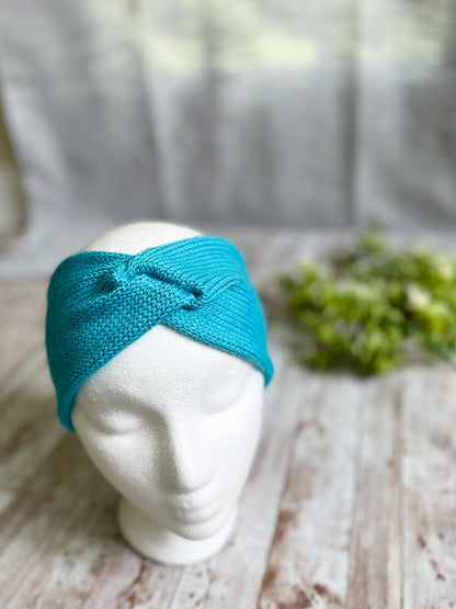 Hand dyed merino lightweight ear warmers
