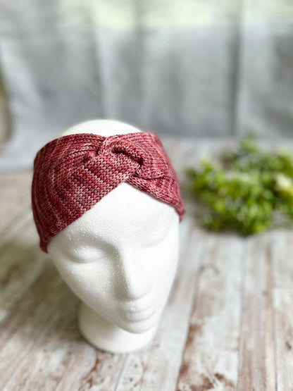 Hand dyed merino lightweight ear warmers