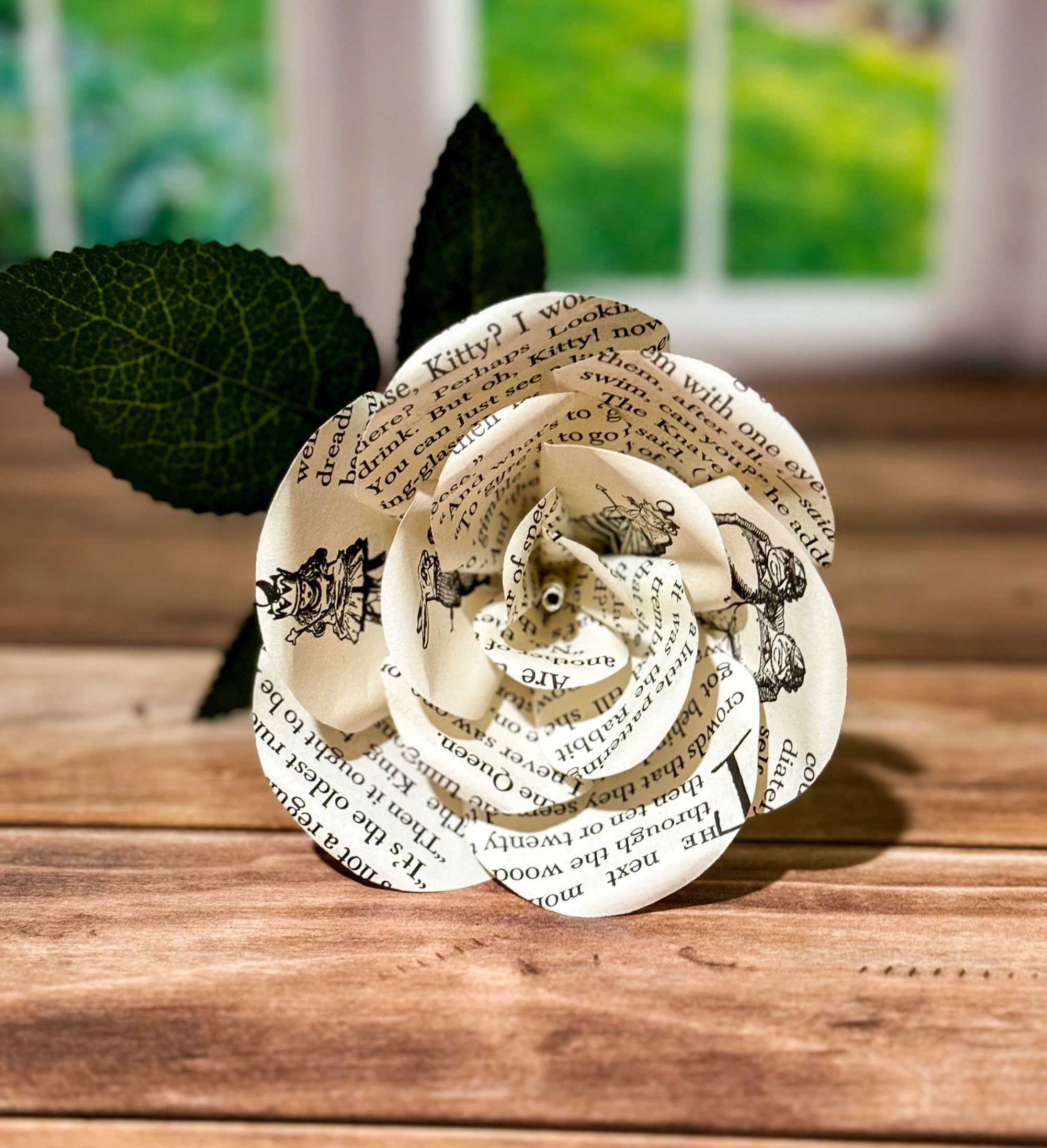 Alice in Wonderland Single Rose — Small