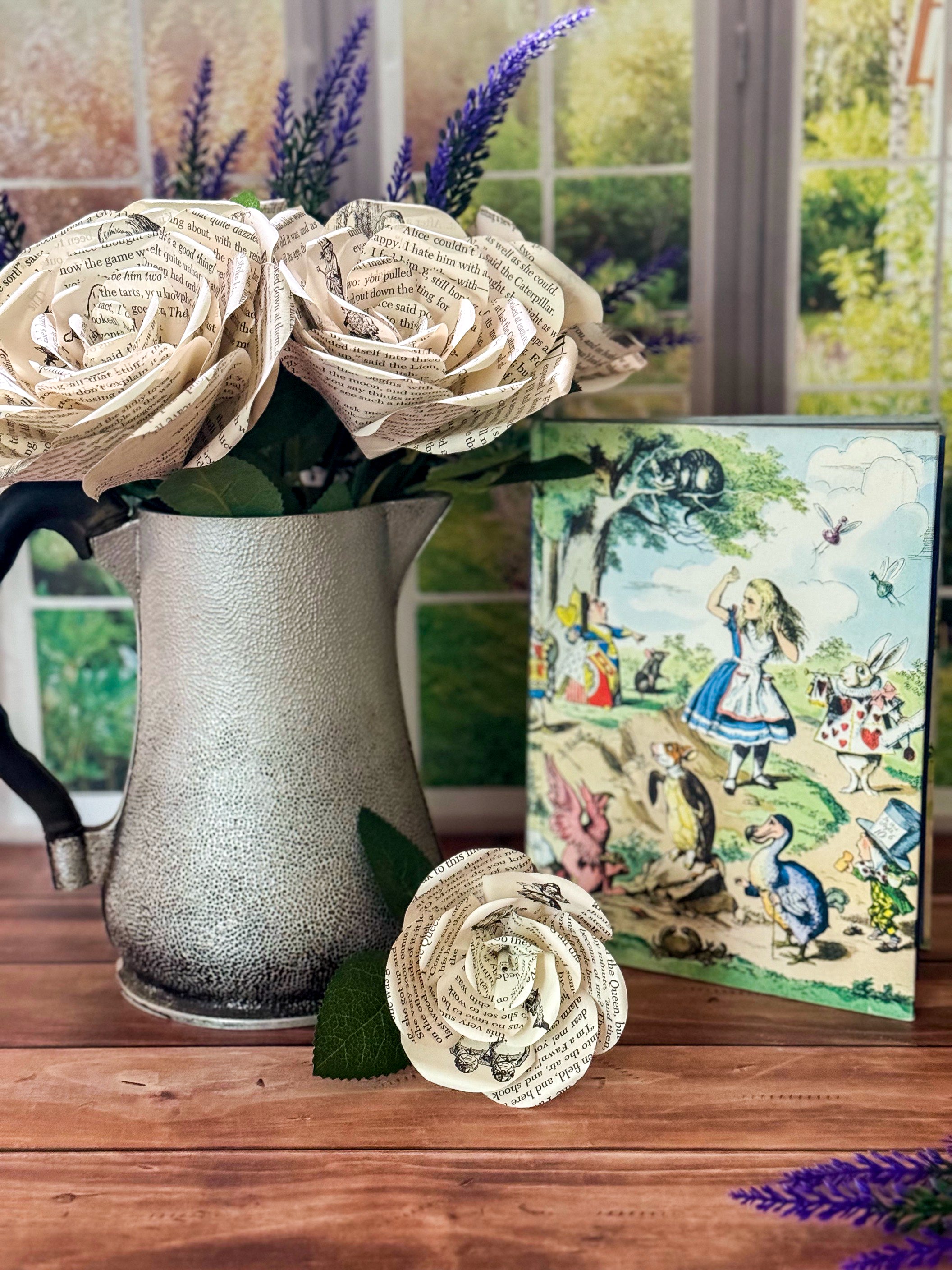 Alice in Wonderland Single Rose — Small