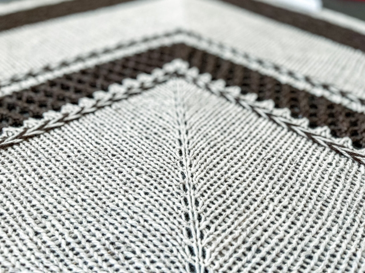 Boho Knitting Pattern: Tassel Shawl - DIGITAL DOWNLOAD