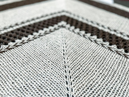 Boho Knitting Pattern: Tassel Shawl - DIGITAL DOWNLOAD