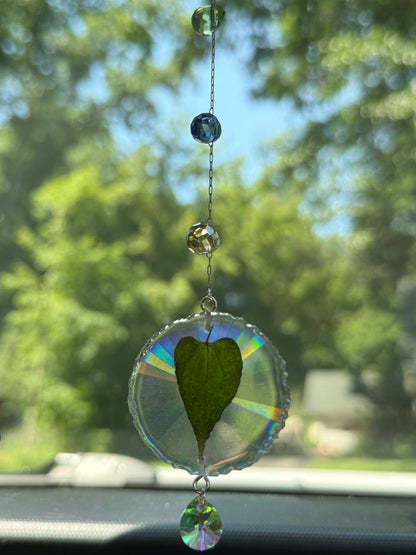 Mini Leaf Suncatcher - Holo A. Crystal x Lux
