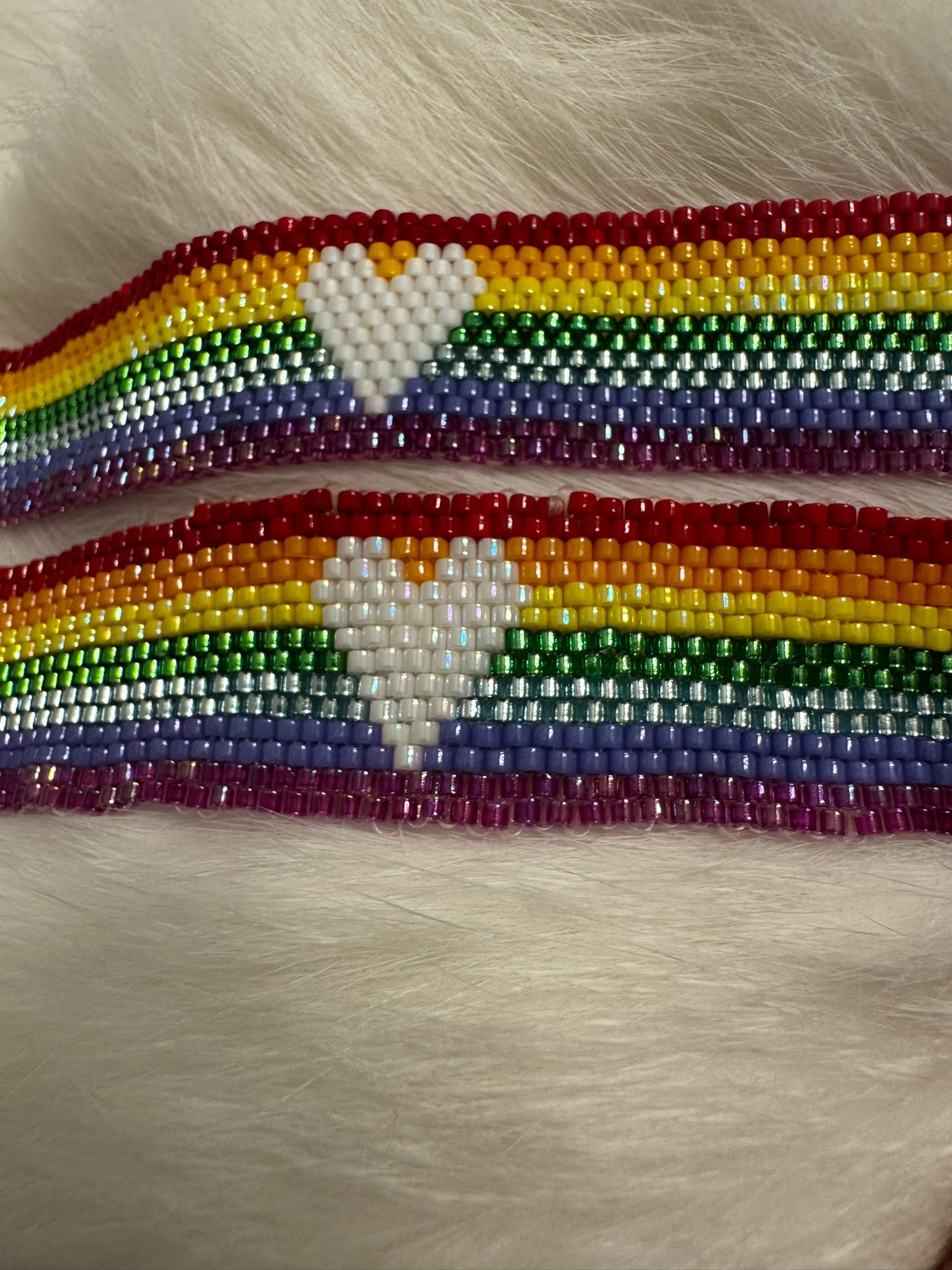Rainbow Bracelet with Heart - Choose from Gold or Silver Plated Clasp