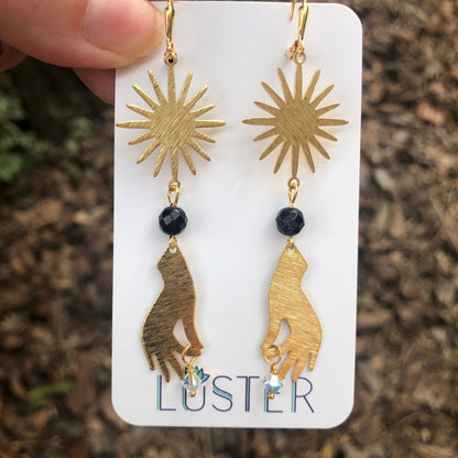 Catch a Falling Star Statement Earrings