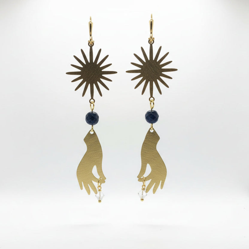Catch a Falling Star Statement Earrings
