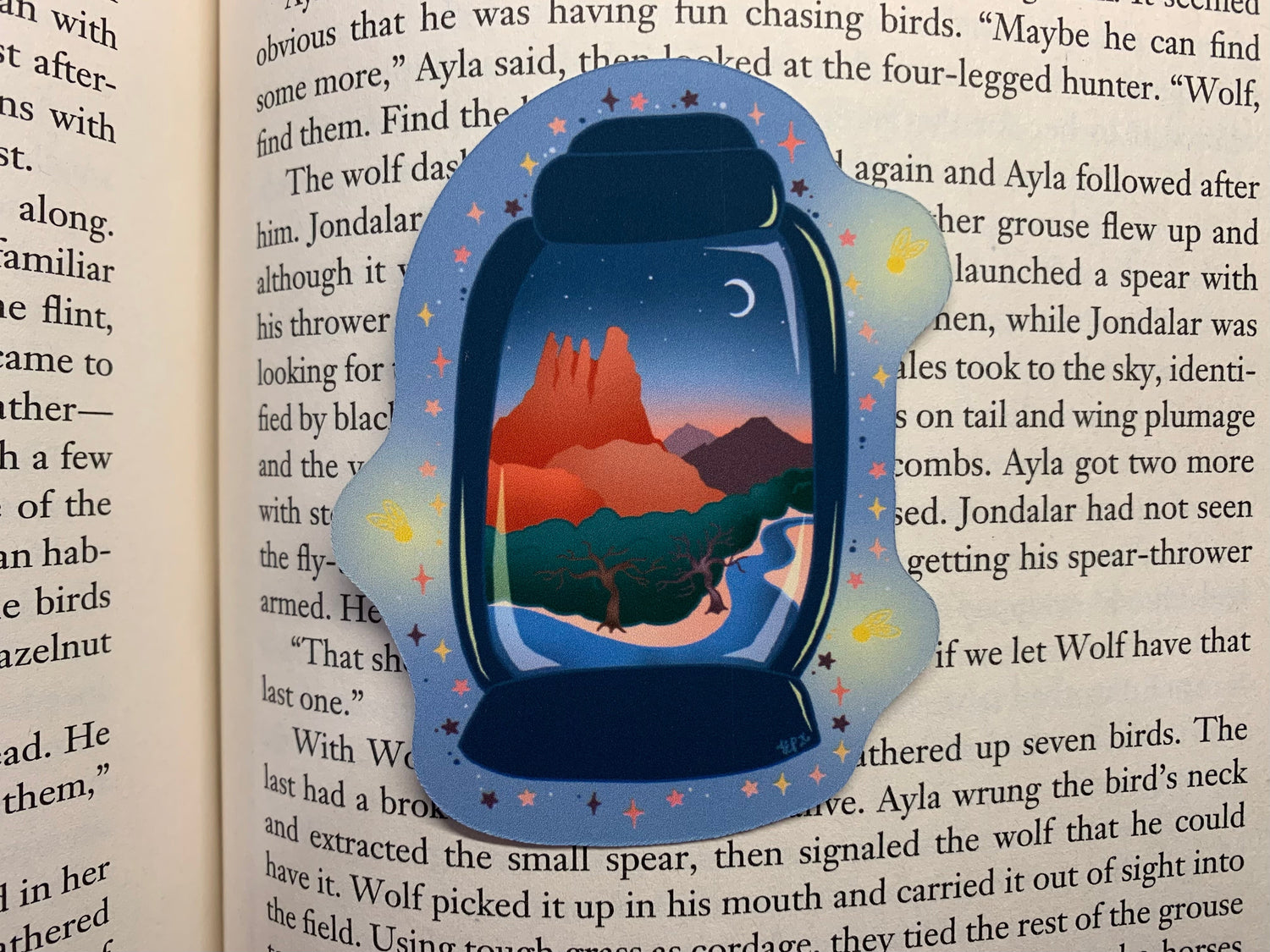 Sedona Sunset Lantern mini bookmark
