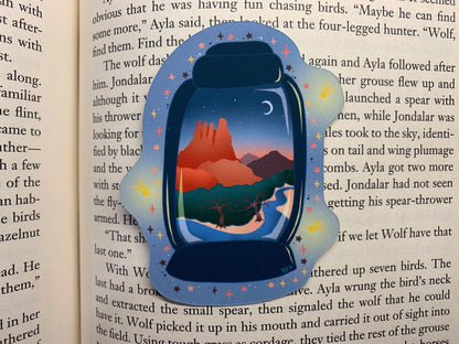 Sedona Sunset Lantern mini bookmark