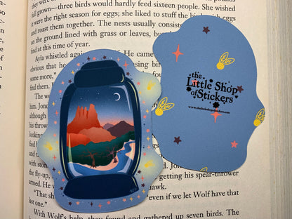 Sedona Sunset Lantern mini bookmark