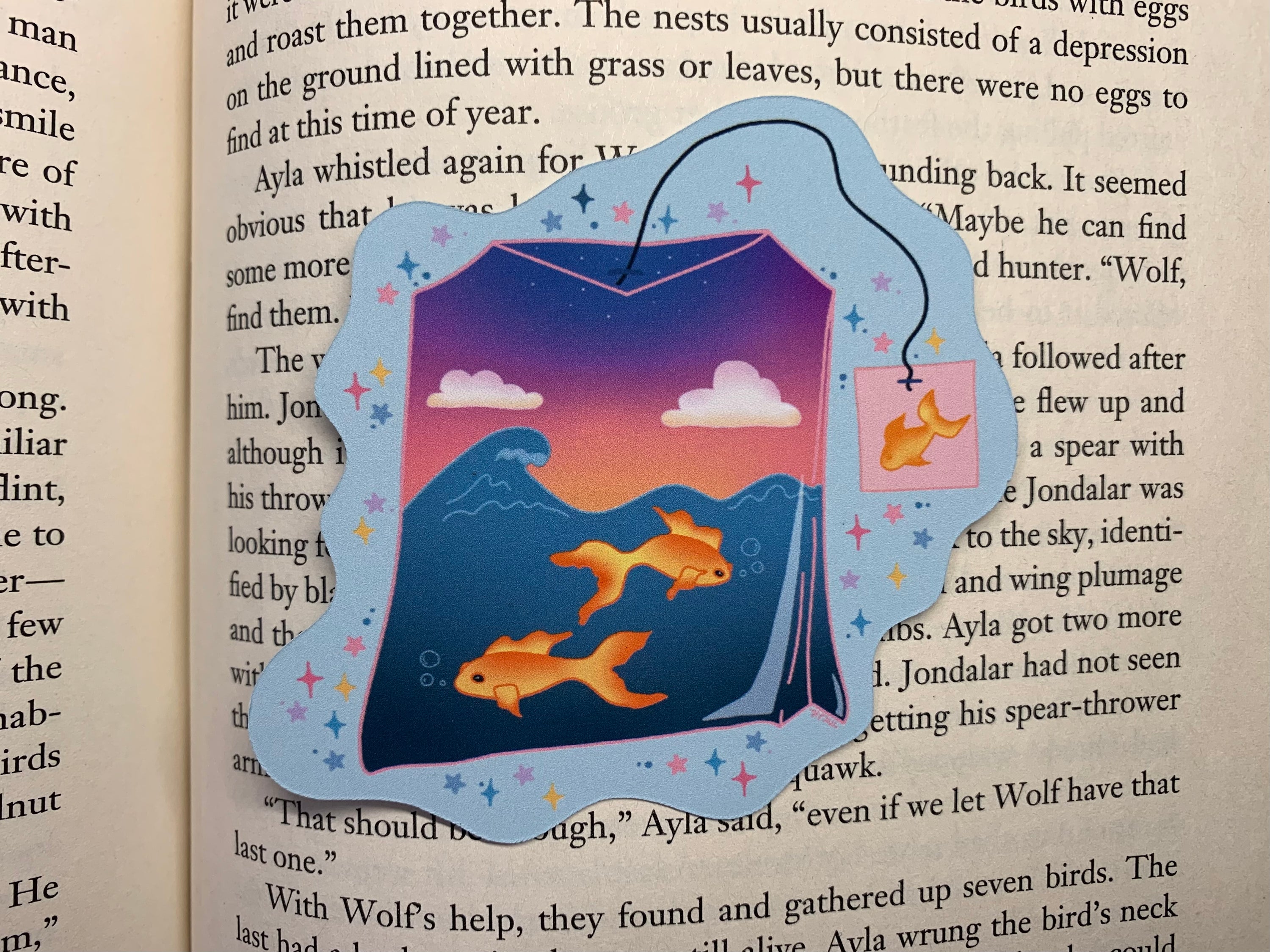 Tropical Sunset Blend mini bookmark