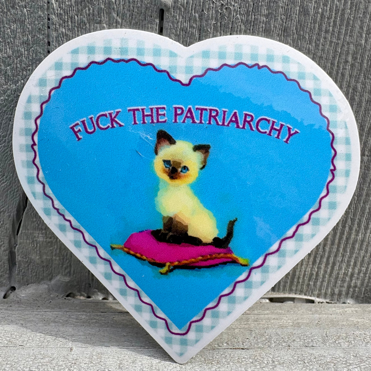 F*ck the Patriarchy Sticker. Waterproof for water bottle