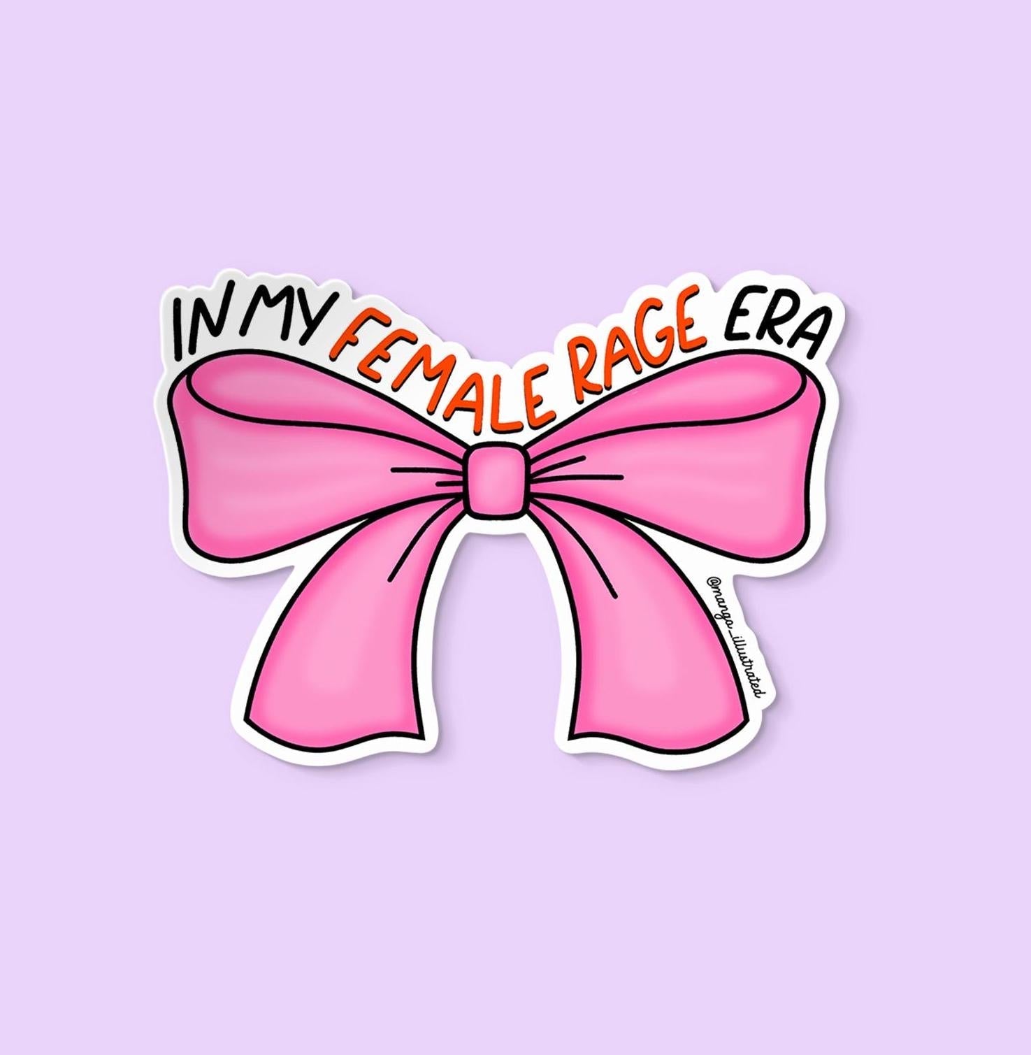 In my female rage era sticker - MangoIllustrated - Sticker