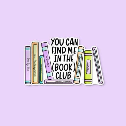 In the Book Club sticker - MangoIllustrated - Sticker