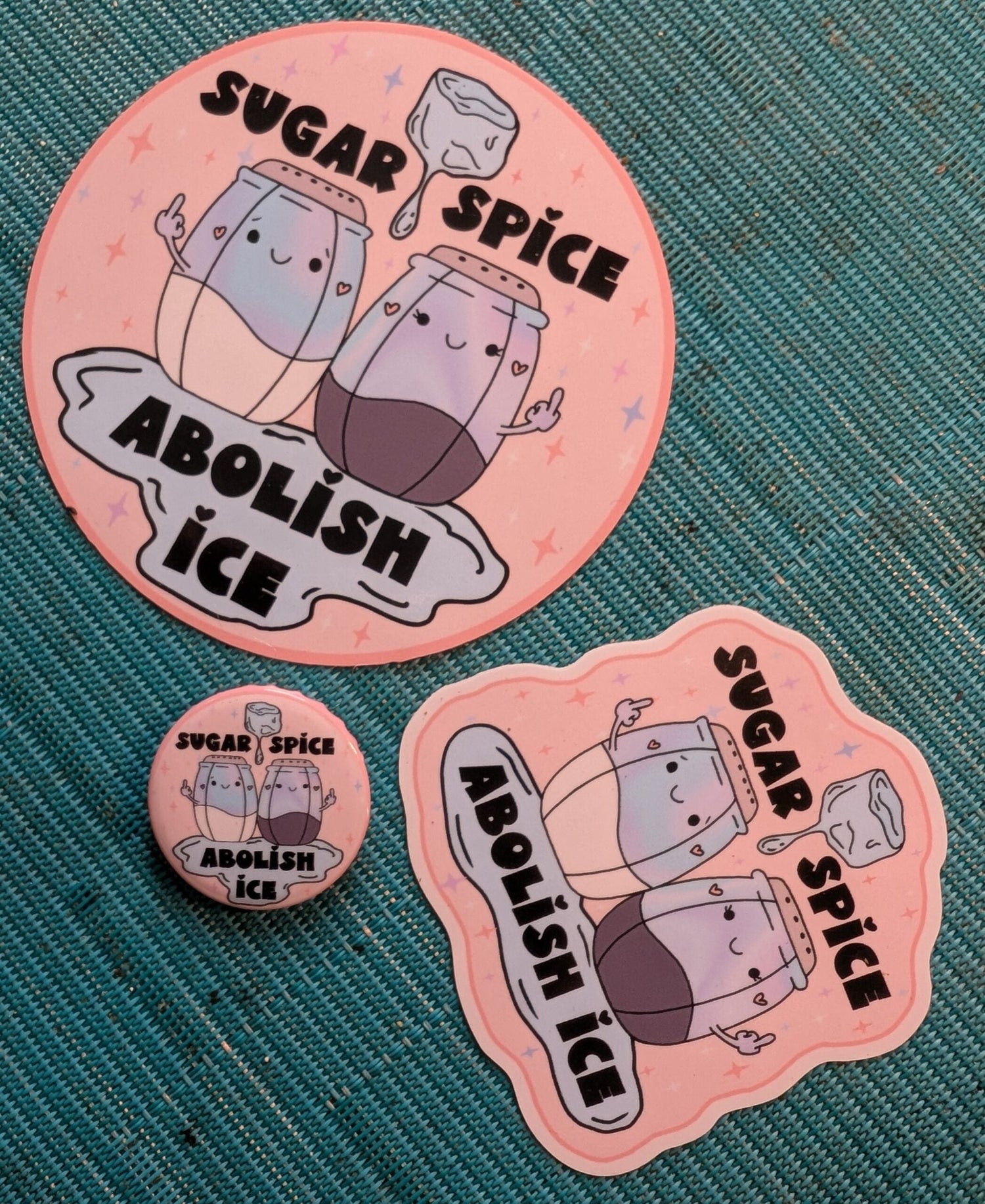 XL Sugar Spice Abolish Ice Vinyl Sticker