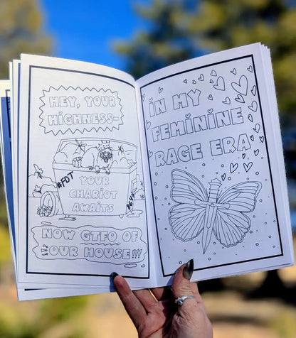 Antifa Anti-fascist Coloring Book, Radical Leftist Scum Book, Smash the Patriarchy hobby