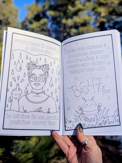 Antifa Anti-fascist Coloring Book, Radical Leftist Scum Book, Smash the Patriarchy hobby