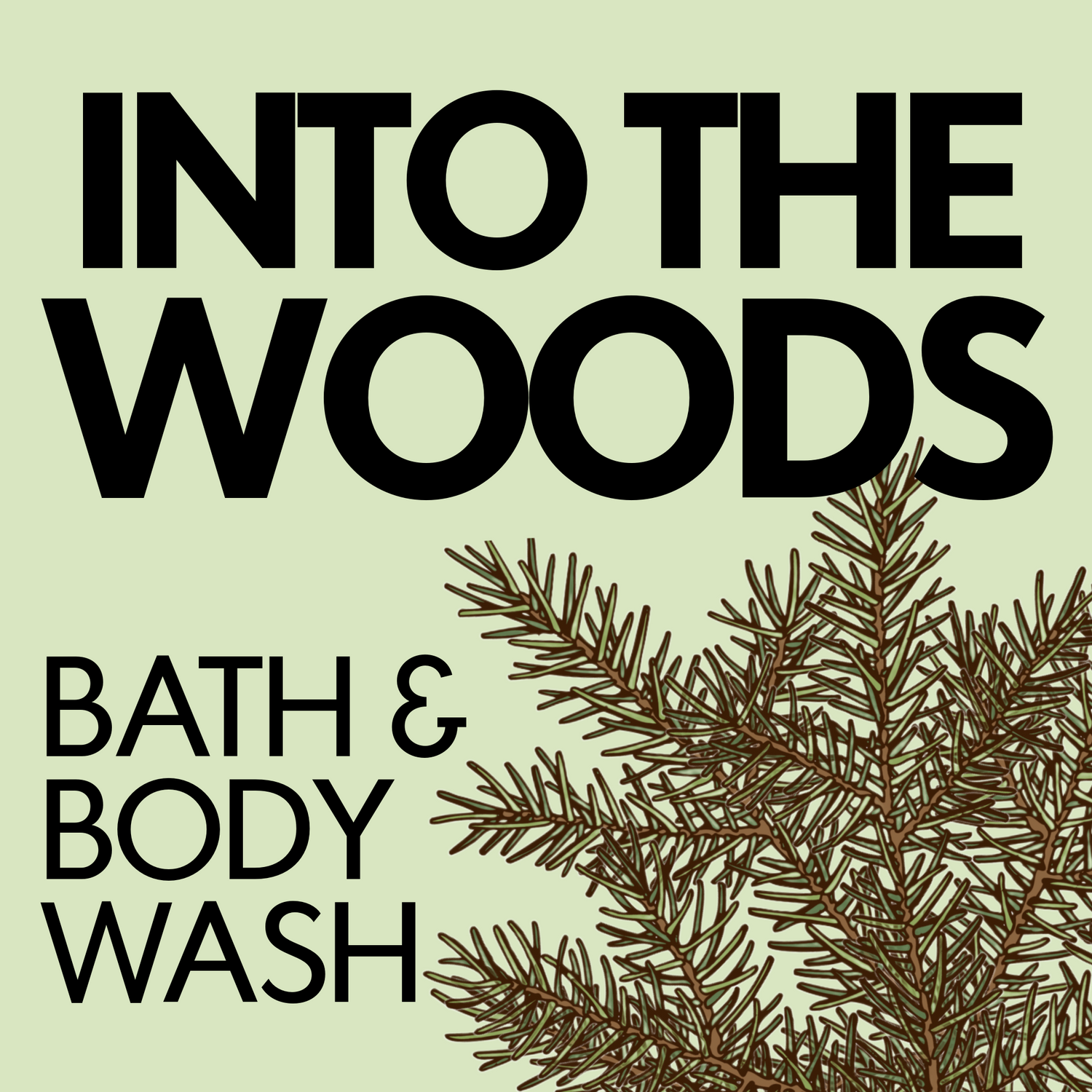 INTO THE WOODS Natural Bath &amp; Shower Gel