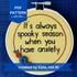 PDF pattern created by Kate, not AI. Embroidery hoop reads, "It&