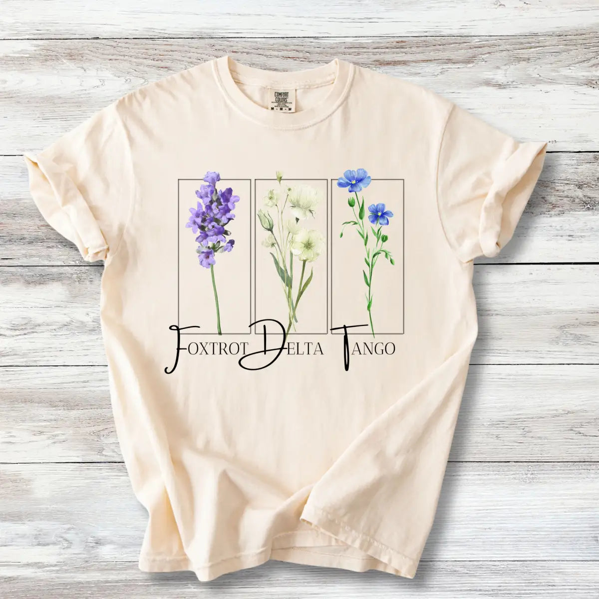 Subtle FDT Tshirt, Wildflower Foxtrot Delta Tango Shirt