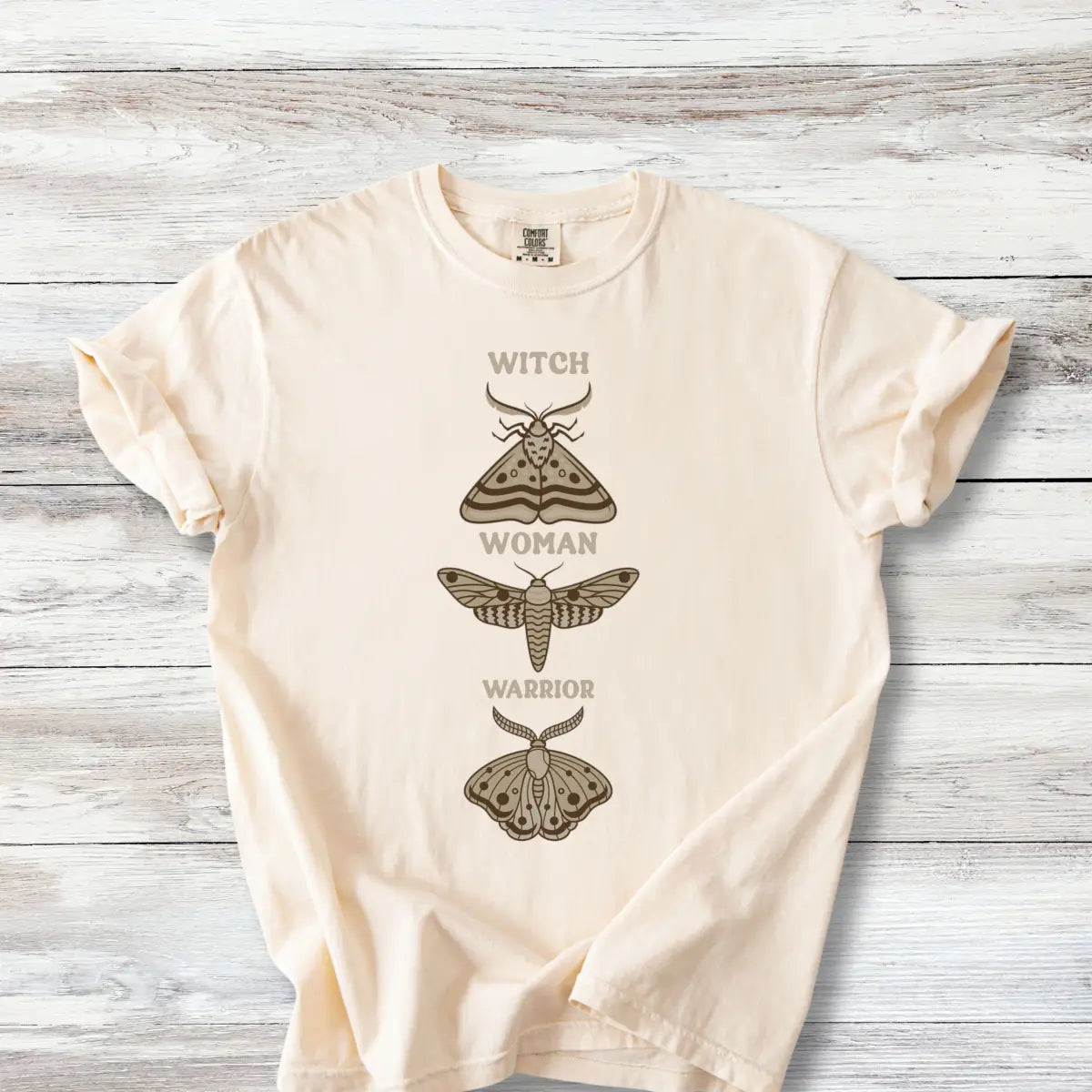 Witch Women Warrior Tshirt | Moth Graphic Tee