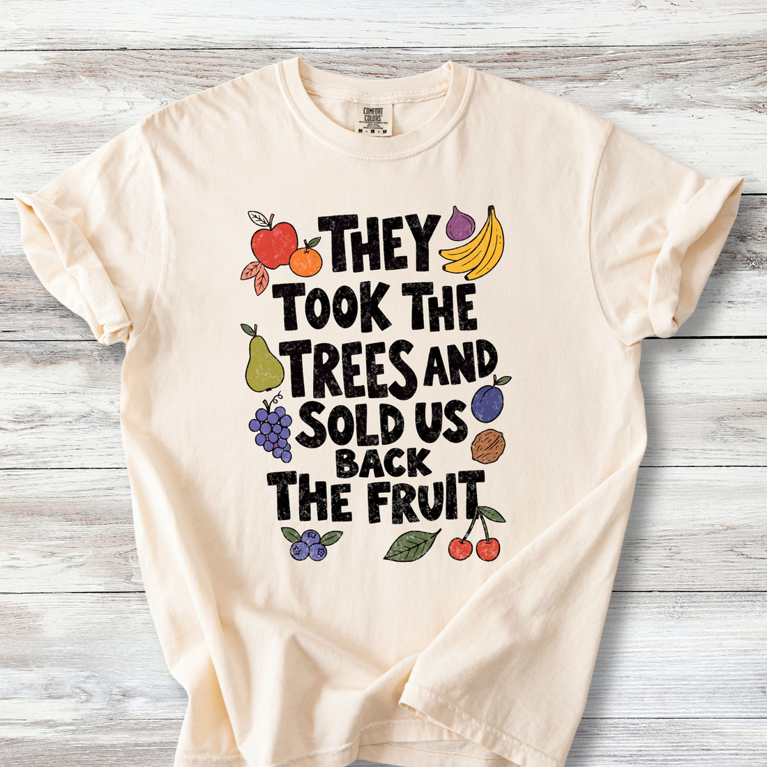 Political Protest Tshirt, The Took the Trees and Sold Us Back the Fruit Shirt