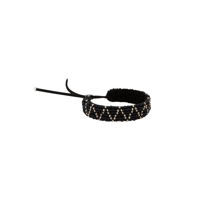 Journey Zig Zag Beaded Wrap Bracelet