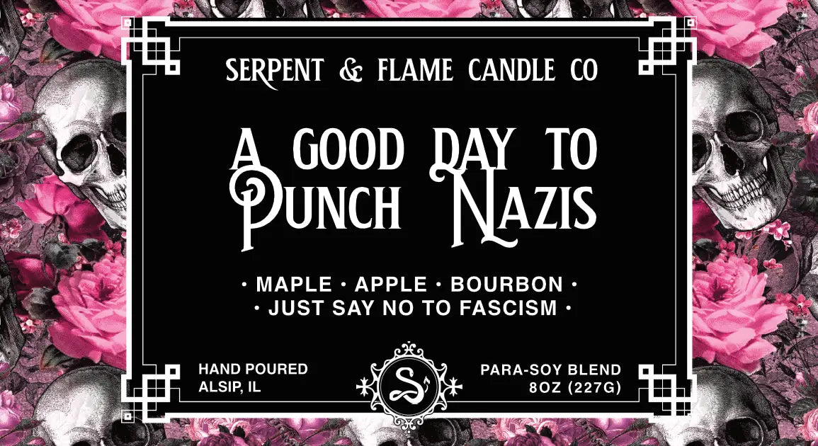 Punch a Nazi 8oz Candle