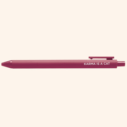 Maroon pen with &