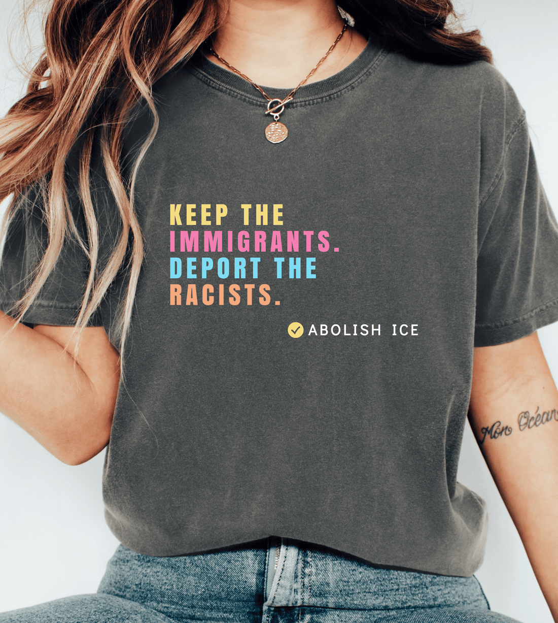 Keep the Immigrants, Deport the Racists Shirt – Abolish ICE T-Shirt