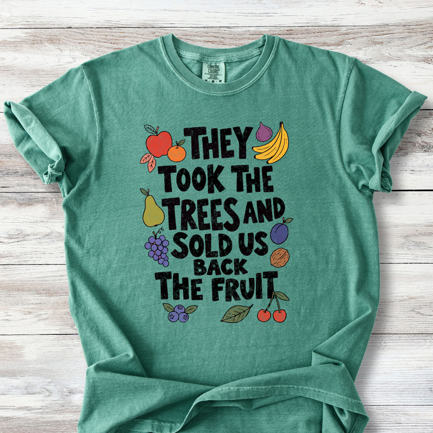 Political Protest Tshirt, The Took the Trees and Sold Us Back the Fruit Shirt