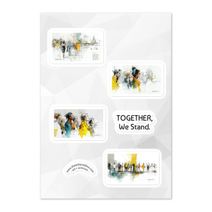 We The People - Complete Sticker Collection (3 sheets, 12 designs)