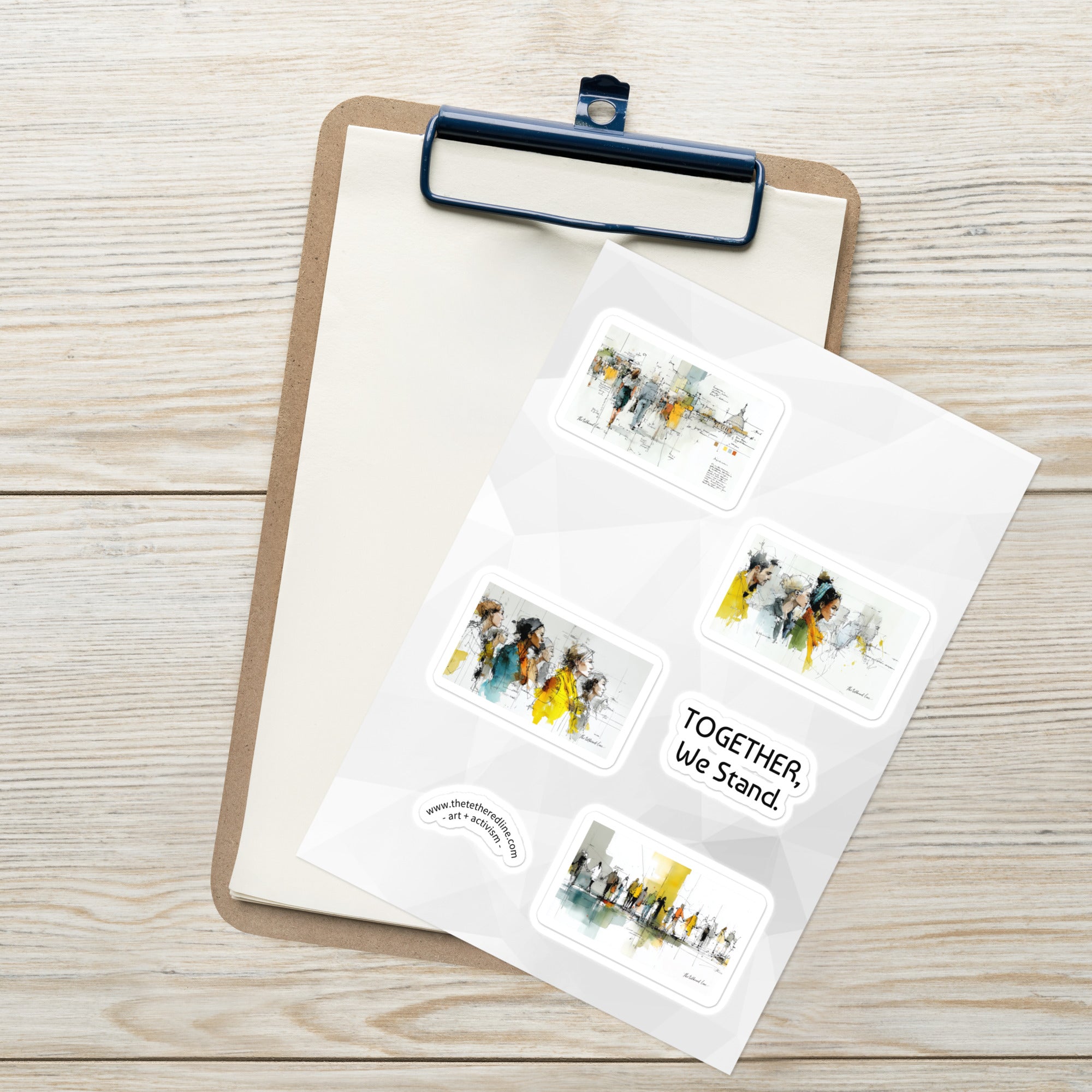 We The People - Complete Sticker Collection (3 sheets, 12 designs)