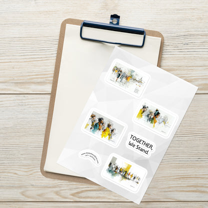 We The People - Complete Sticker Collection (3 sheets, 12 designs)