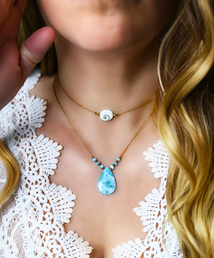 Rare Shiva Eye Shell and Gold Choker Necklace for Women, Handmade Jewelry, Boho Choker, Summer Jewelry, Beach Choker