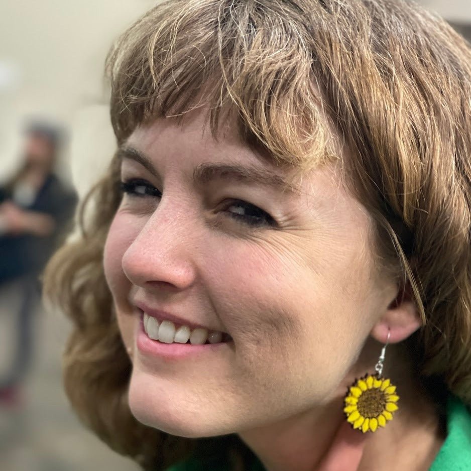 Large Kansas Sunflower Dangle Earrings - - Cate&