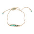 the beach and back lavalette long board abalone slider bracelet