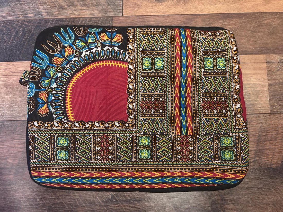 Handmade West African Fabric Laptop Case