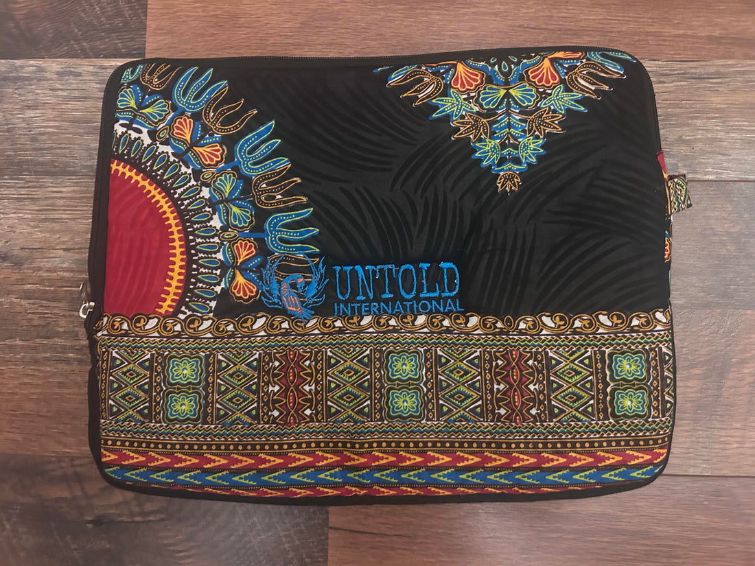 Handmade West African Fabric Laptop Case