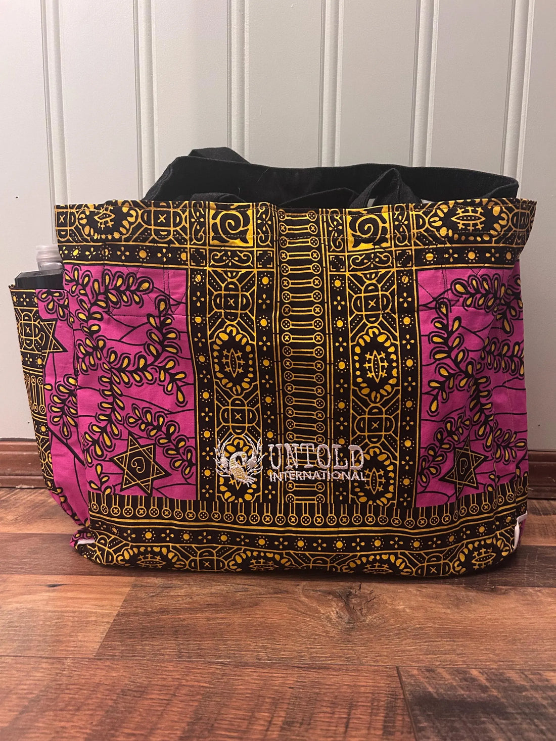Handmade Reversible West African Fabric Cloth Tote Carrying Bag