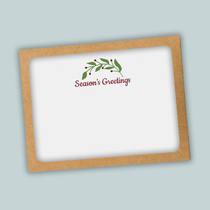 Leaves and Berries Note Cards | Boxed Set of 12