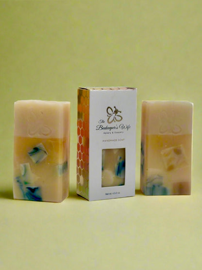 Lemongrass Terrazzo Mango Butter Soap - The Beekeeper&