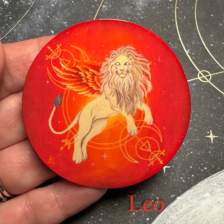 Zodiac Stickers, handpainted decals