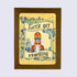 Greeting card with a cartoonish nutcracker character in a crown and robe, with the phrase &