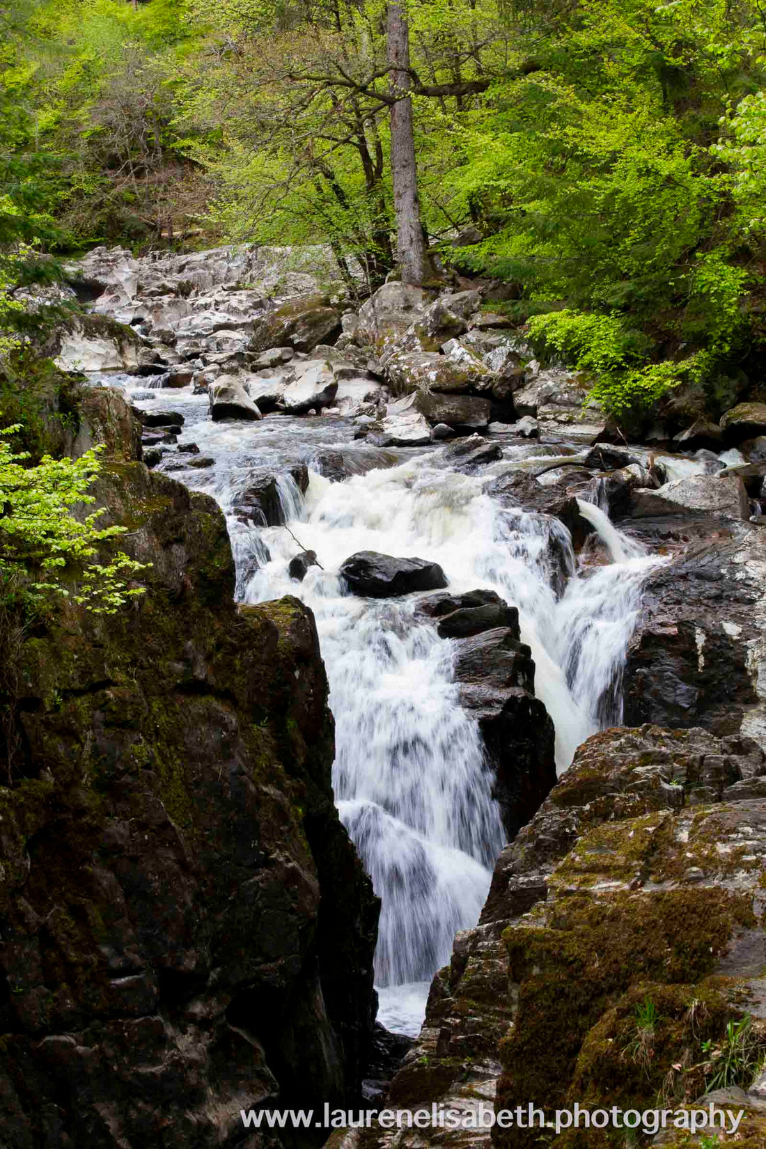 Odin’s Falls, Scotland, Perthshire Highlands Landscape Mini Metal Print