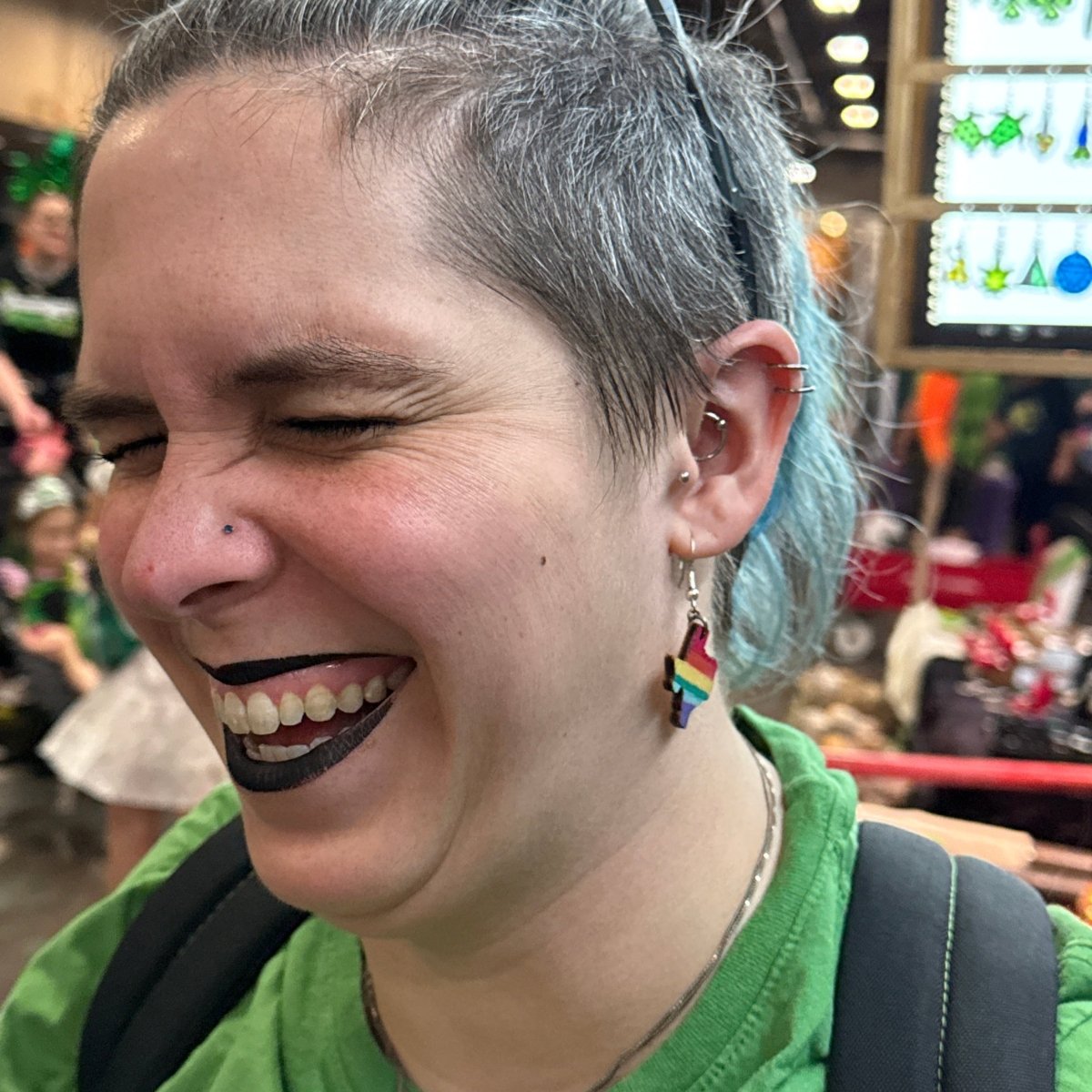 LGBTQIA+ Texas Pride Wooden Dangle Earrings - Cate&
