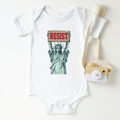Statue Of Liberty Resist Baby Bodysuit - Resistance Nation
