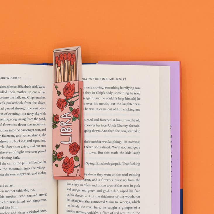 Zodiac Matchbox Bookmarks | Die-Cut Floral Astrology Bookmarks